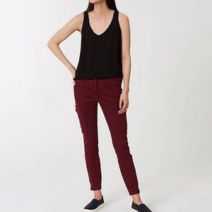 LOFT Sanded Sateen Cargo Pants- Size 2 Regular